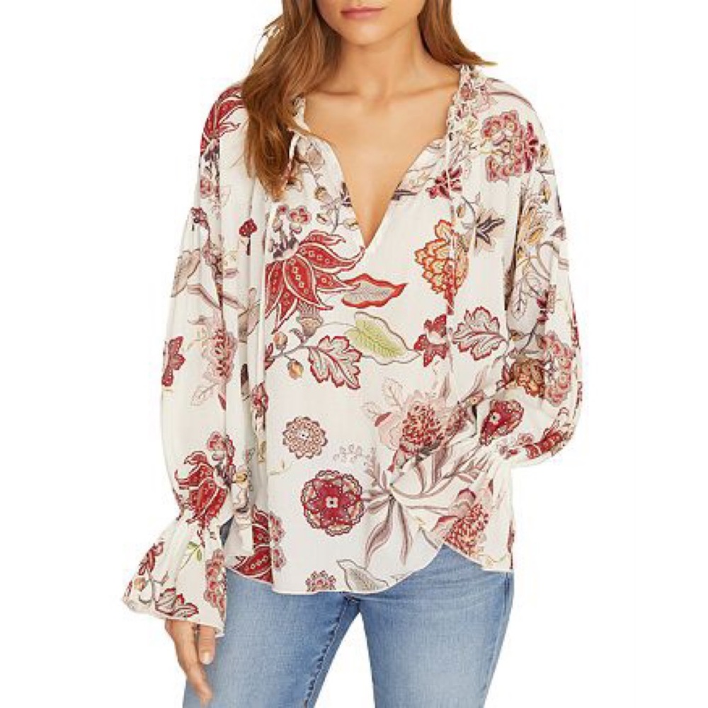 Sanctuary Prairie Days Smocked Long Sleeve Top